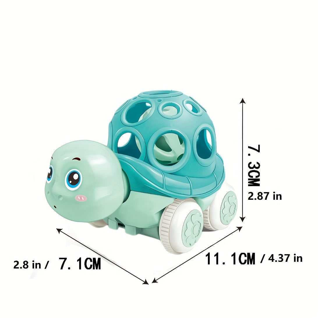 Soft Rubber Push And Go Vehicles Baby Car Toy