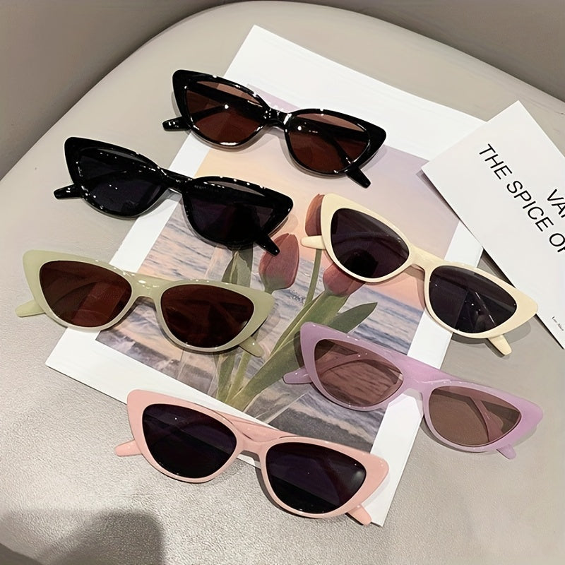 Y2K Cat Eye Sunglasses UV400 Sun Shades Club Beach Party