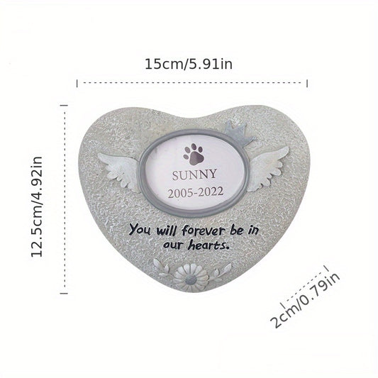 Personalized Pet Memorial Stone & Photo Frame