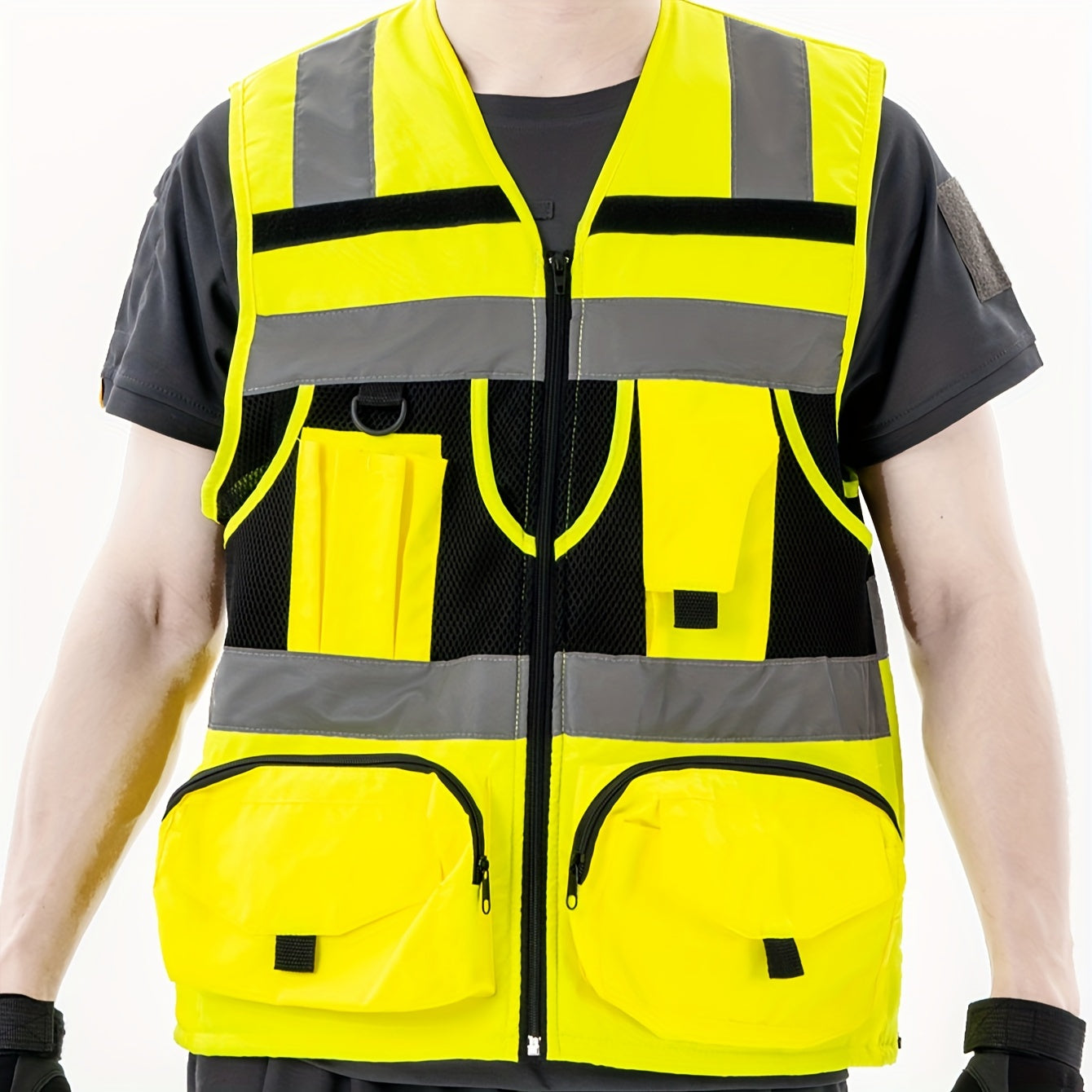 High Visibility Reflective Safety Vest with Engineer Pocket