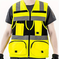 High Visibility Reflective Safety Vest with Engineer Pocket