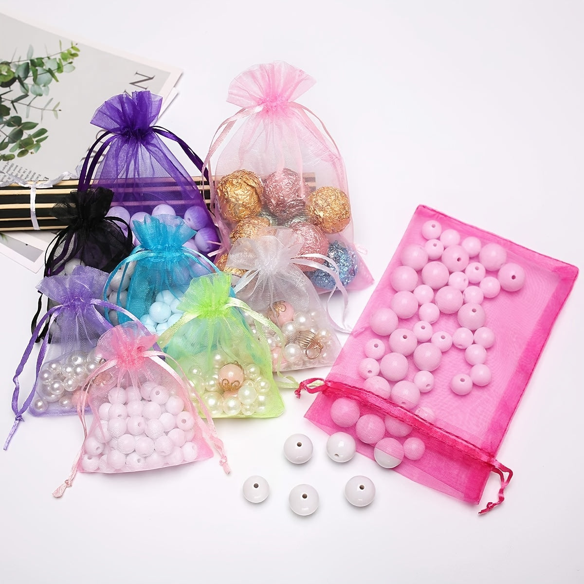 Organza Bag 20pcs Drawstring Party Favor Candy Gift Bag Wedding Birthday Bags