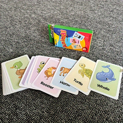 Animal Flash Cards for Kids Ages 3-6 - Educational Gift