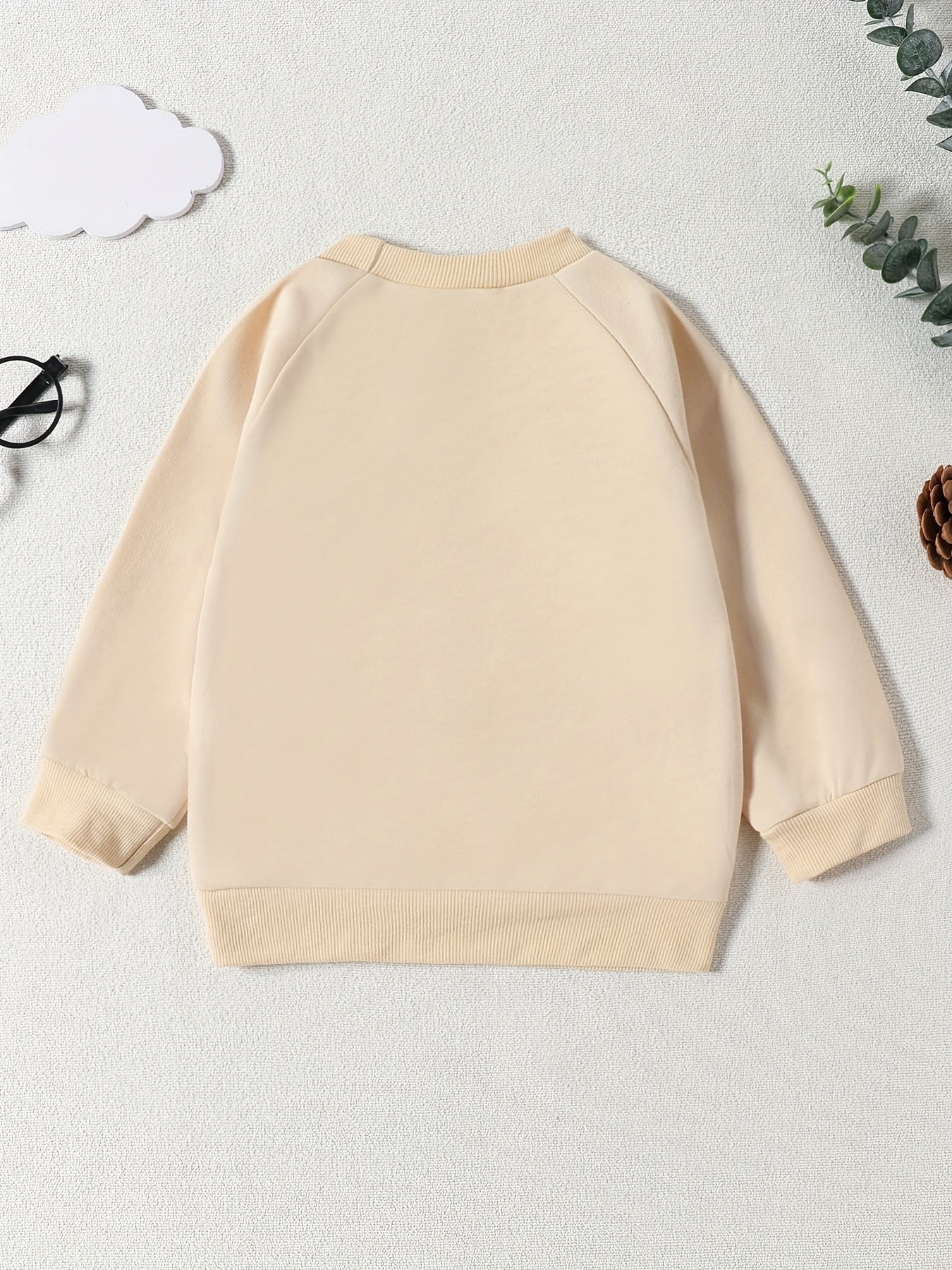 Baby Girl's Alphabet & Pumpkin Print Sweatshirt