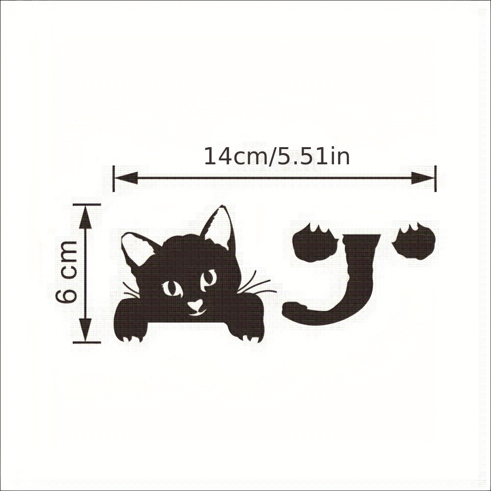 Cat Light Switch Sticker PVC Wall Decal for Home Decor Witch