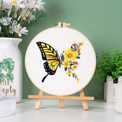 Butterfly Embroidery Kit DIY 3D Cross Stitch Handicraft Set