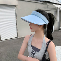 Breathable Ponytail Visor Hat UV Protection Sun Hat