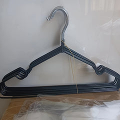 3pcs Adult Hanger Dipped Plastic Metal Anti Slip Clothes Hanging Rack