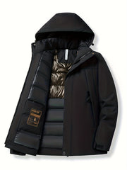 Women's Windproof Hooded Jacket for Fall & Winter