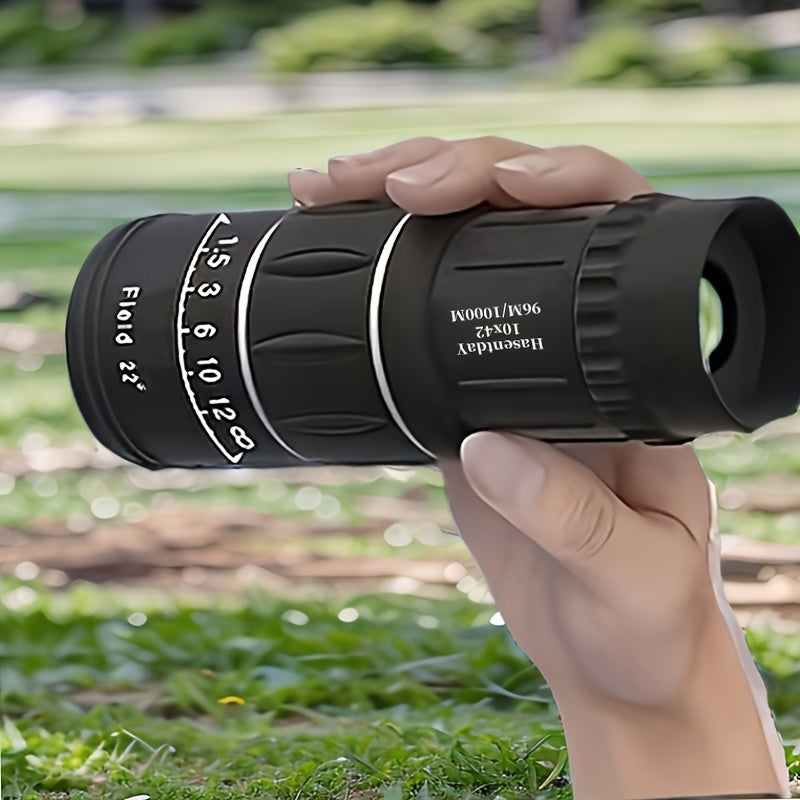 Portable Monocular Telescope 10x Magnification HD Optics Manual Focus 42mm Lens