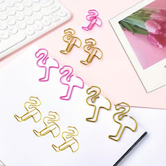 Flamingo Paper Clips Funny Paperclips Bookmark Metal File Note Clips