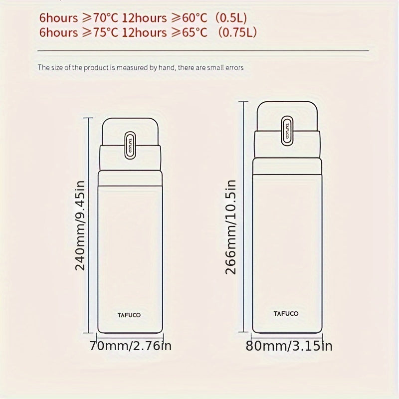 750ml Stainless Steel Vacuum Flask Keep Water Cold Or Warm Bottle