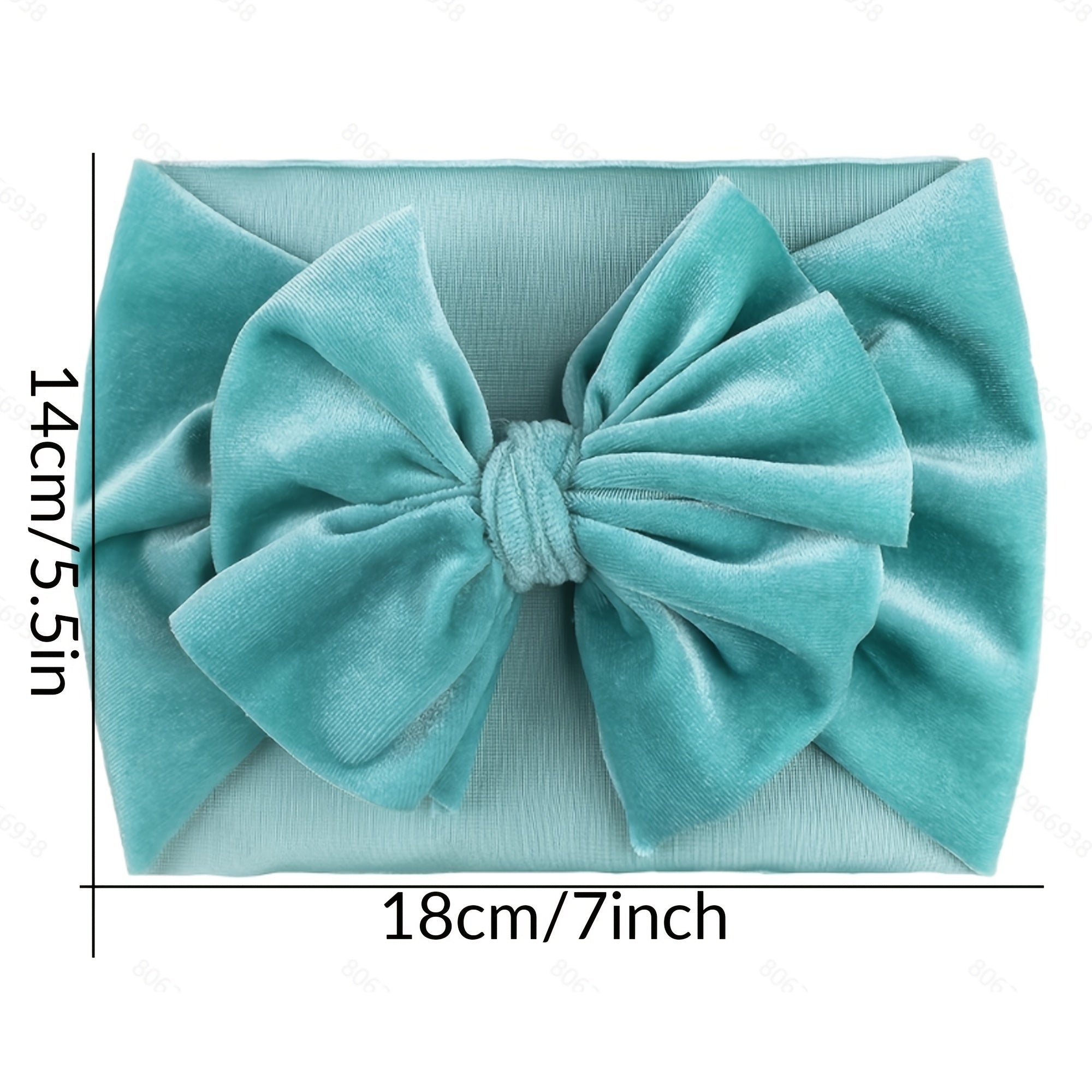 Velvet Bow Headband for Newborn Baby Girls