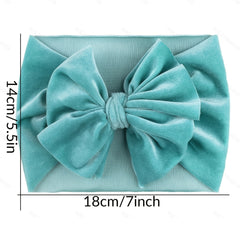 Velvet Bow Headband for Newborn Baby Girls