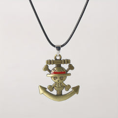 Anime Skeleton Pendant Necklace Pirates Cosplay Gift For Anime Fans