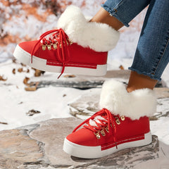 Women's Non-slip Thickened Zipper Snow Boots