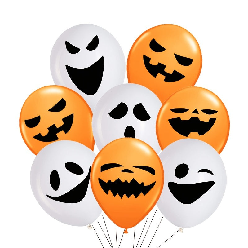 12pcs Halloween Balloons Ghost Pumpkin Skeleton 30 48 Cm Latex Balloons