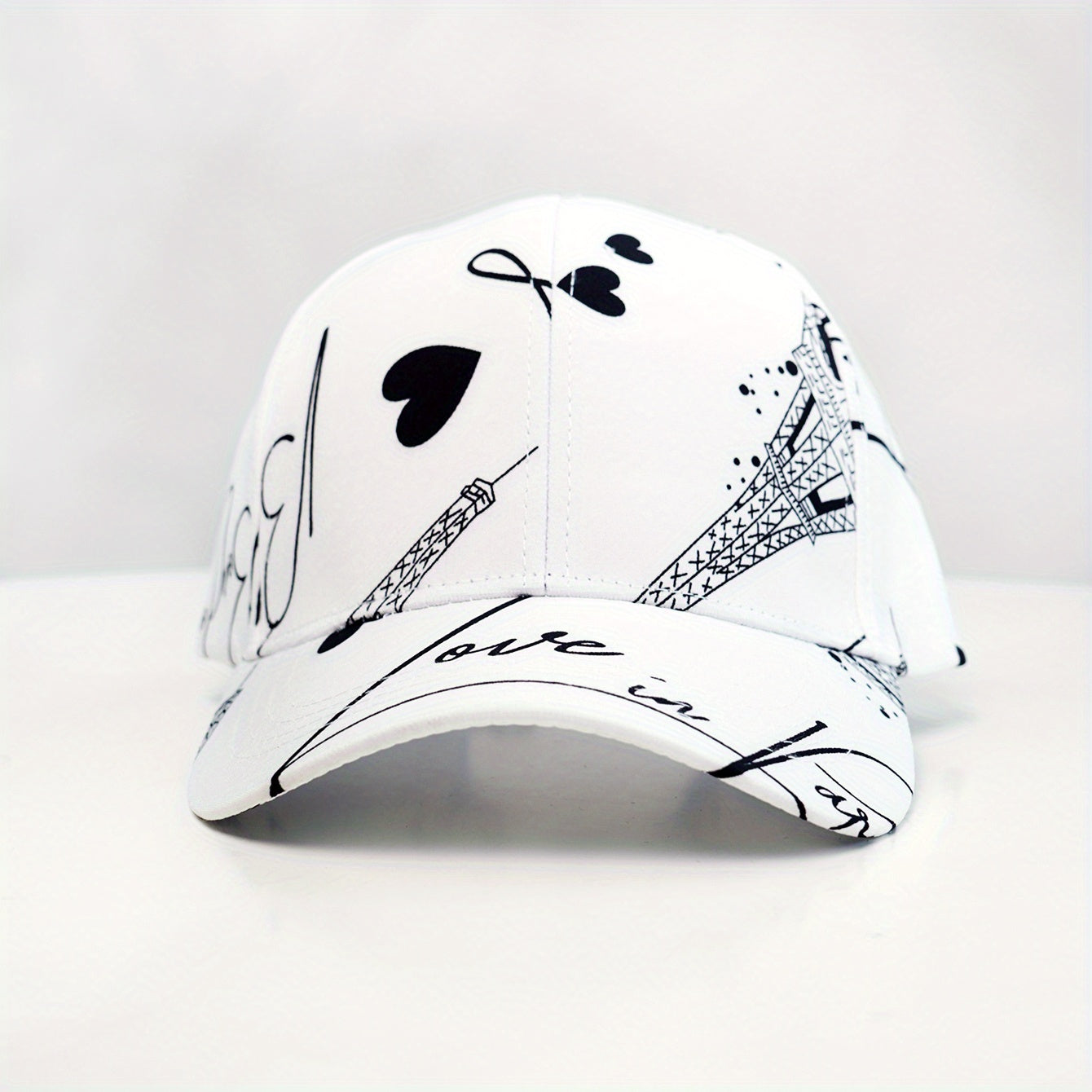 Eiffel Tower Baseball Cap Unisex Sun Hat Lightweight Golf Dad Hat