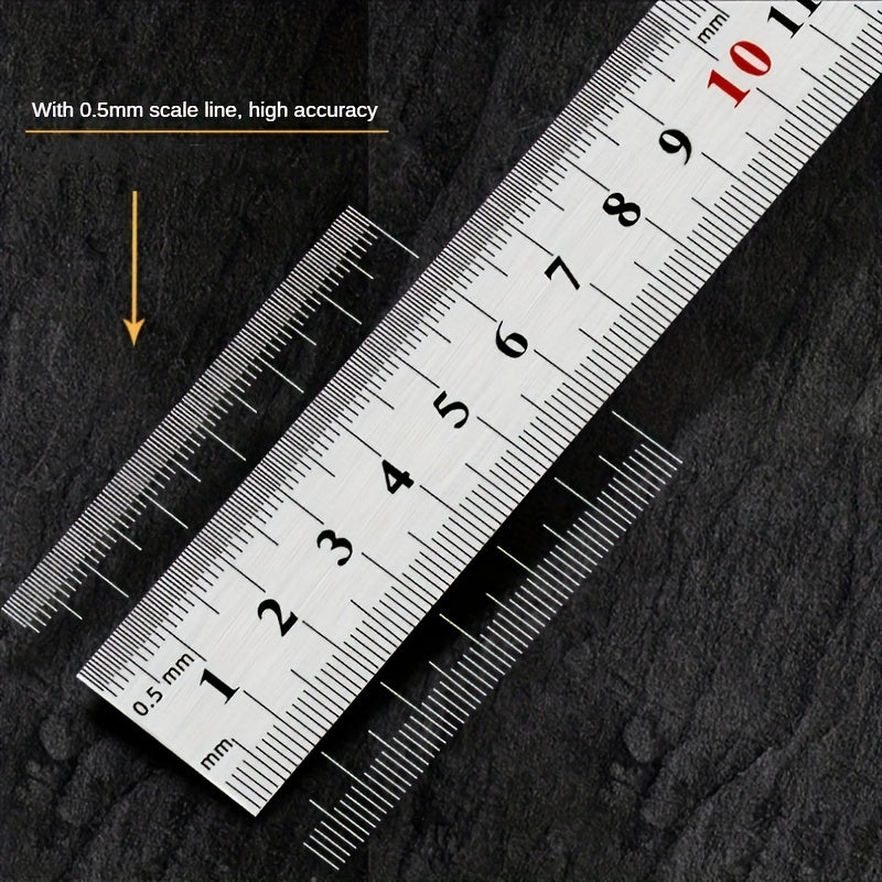 Stainless Steel Ruler 15 24 20 32 30 48 50 8 Cm Inch And Metric Steel Ruler