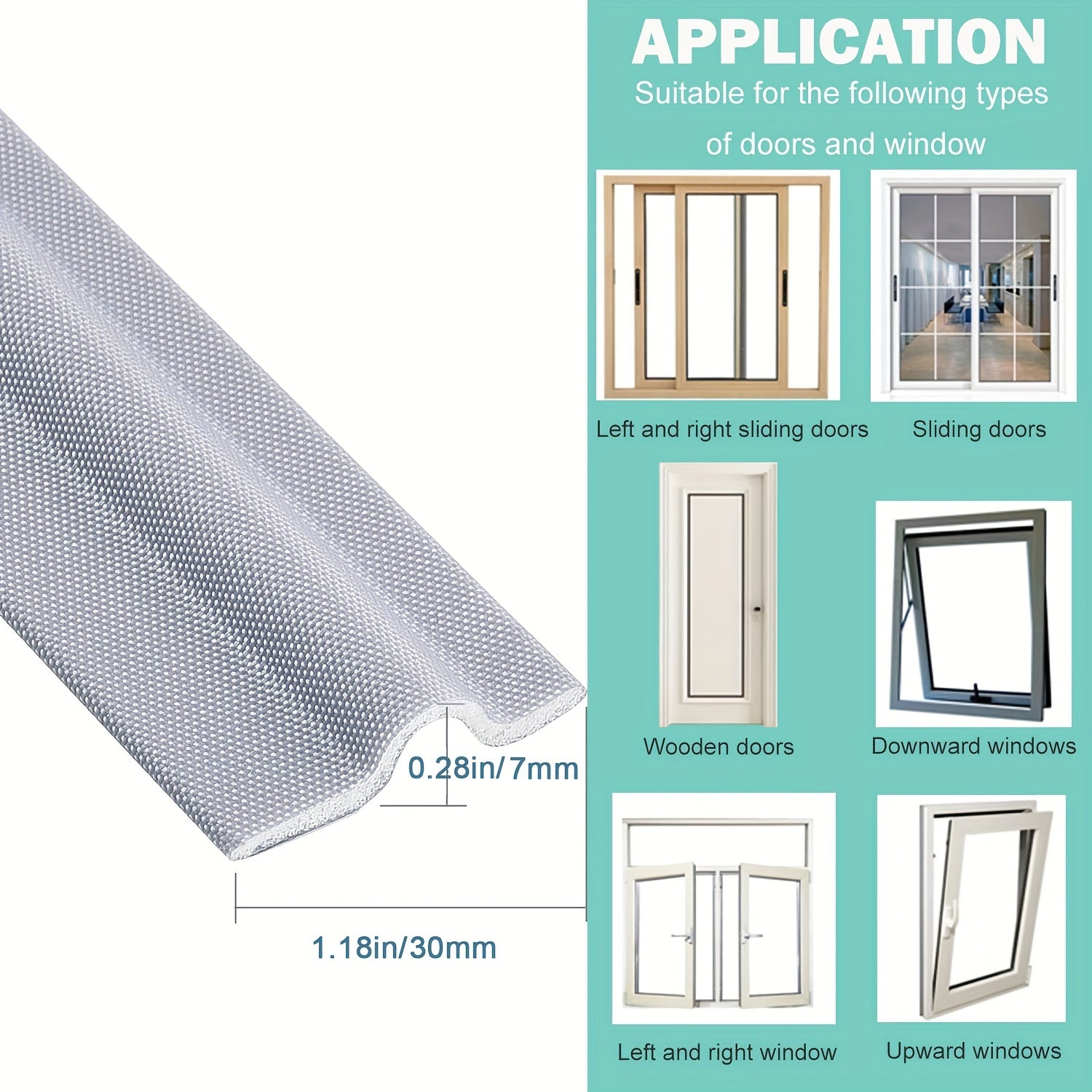 299cm Self Adhesive Window Weatherstrip