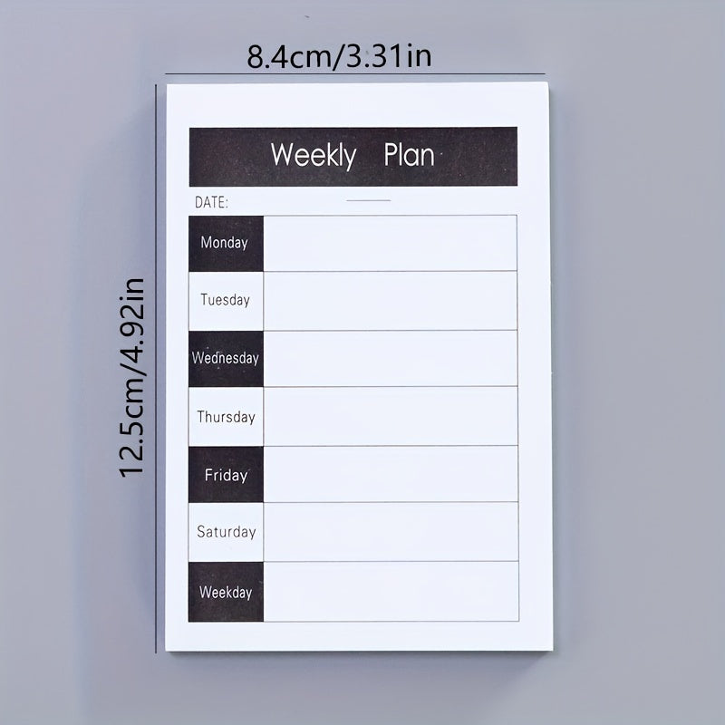 50 Sheets Message Worker Tear Words Book Learning Plan Schedule Memo List