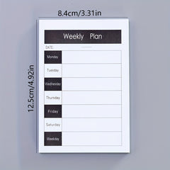 50 Sheets Message Worker Tear Words Book Learning Plan Schedule Memo List