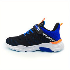 Boys' Lightweight Mesh Sneakers for Running & Walking
