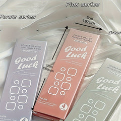 4pcs Pink Double Headed Highlighter Pens Water Based Quick Dry For School Office