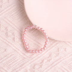 Colorful Simulated Pearl Beaded Bracelet String with Niche Jewelry Gift