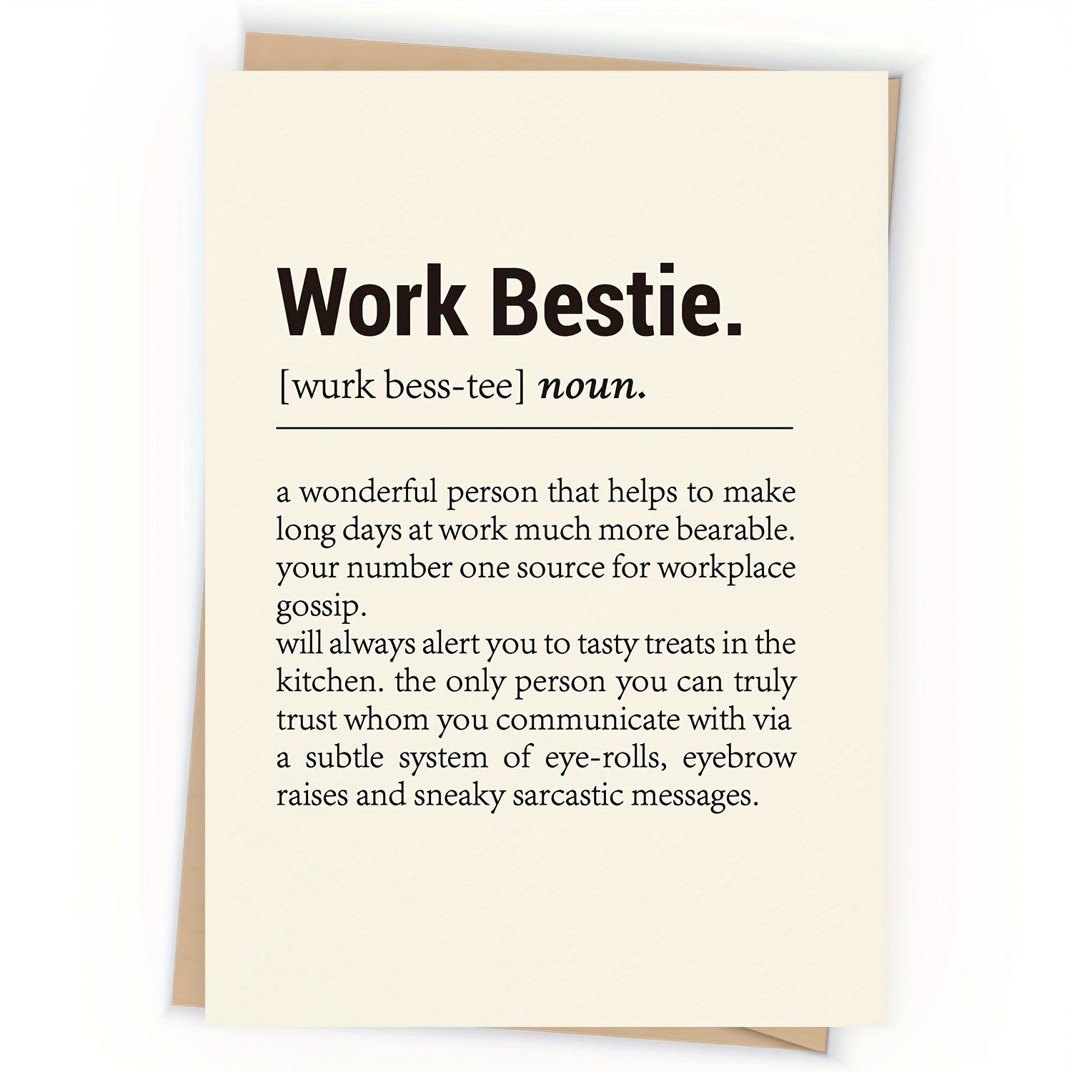 Funny Birthday Card For Coworker Women Work Bestie