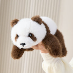 Highland Brown Panda Dog Plush Doll for Office Decoration