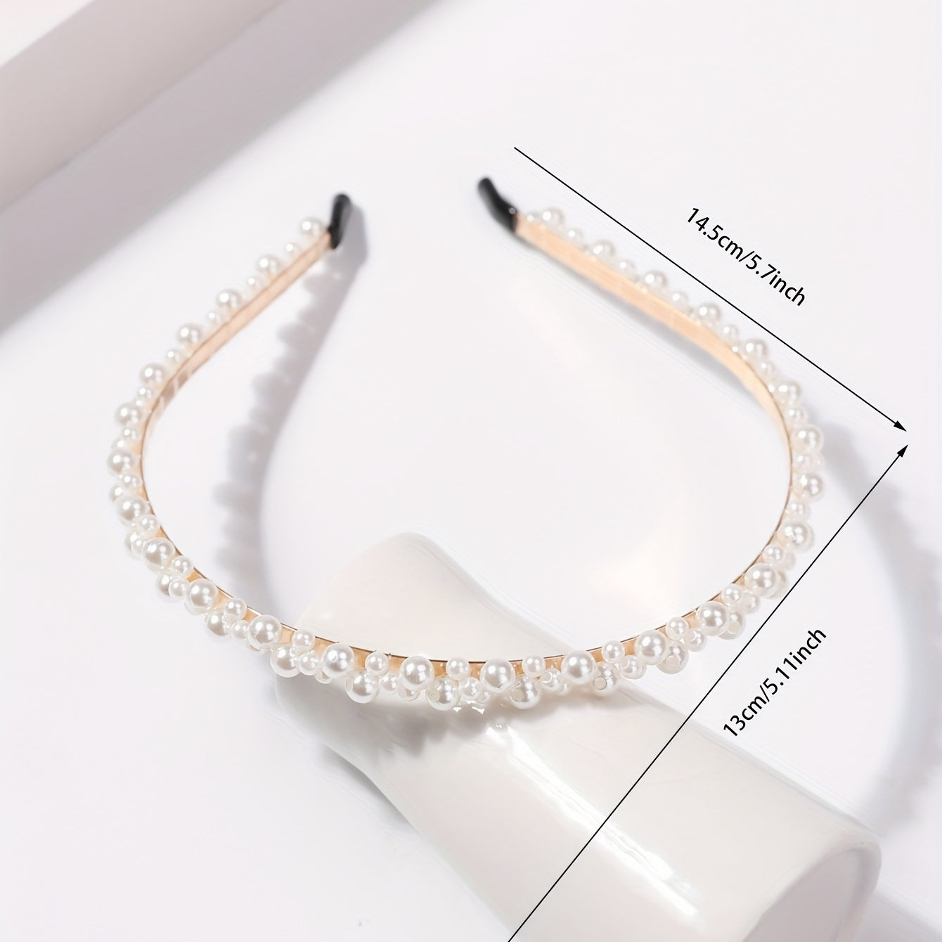 Faux Pearl Headband Skinny Head Hoop Headdress Hair Accessories