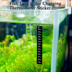 Aquarium Thermometer Stickers 6Pcs Fish Shrimp Turtle Temp Monitor