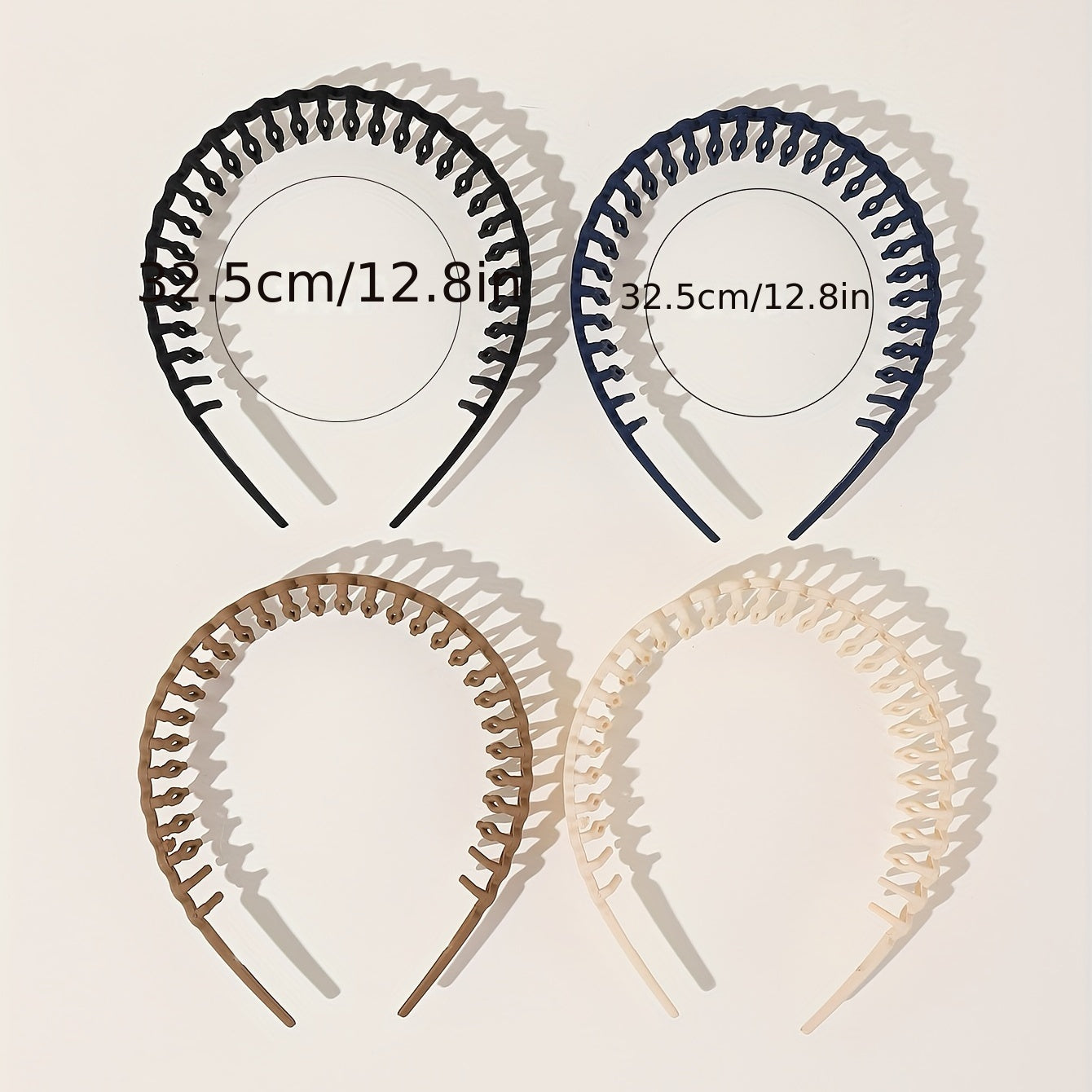 4pcs Waves Hair Band Nonslip Headband for Women Men