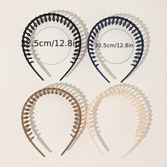 4pcs Waves Hair Band Nonslip Headband for Women Men