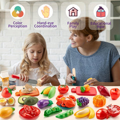 Kids Toy Kitchen Set with Pizza, 16pcs - ABS Material