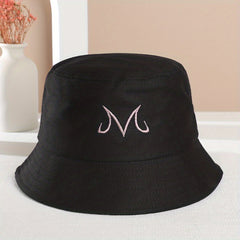 Embroidery Fisherman Hat Outdoor Sunshade Hip Hop Bucket Hat