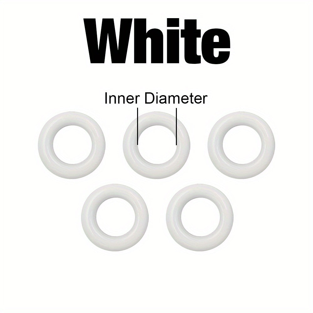 100 Multicolor Metal Eyelets Grommet Ring DIY Leathercraft Scrapbooking