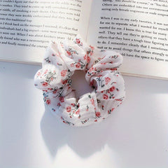 Retro Fabric Hair Tie Fat Scrunchie Head Rope Hair Accessories