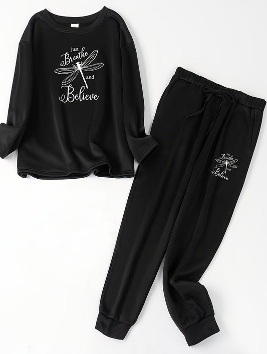  Dragonfly Fleece Lounge Set