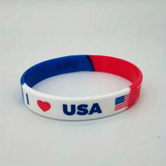 Patriotic Flag Bracelet Waterproof Wristband