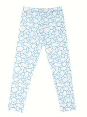 Dalmatian Print Girls Sports Leggings Elastic Tight Pants