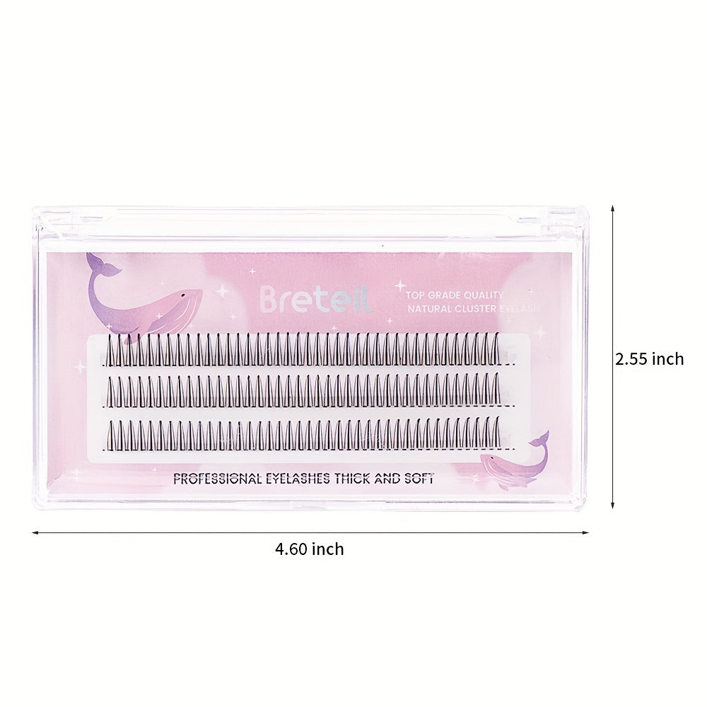 3 Rows A-shaped Lashes Cluster Grafted Eyelashes Set