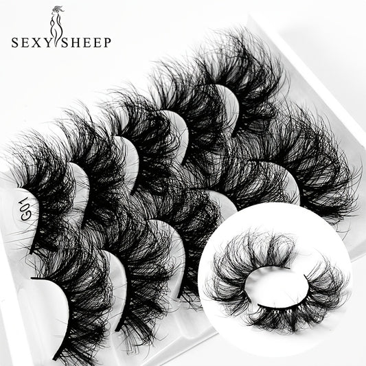 8D Cat Eye Faux Mink Lashes 5 Pairs Pack