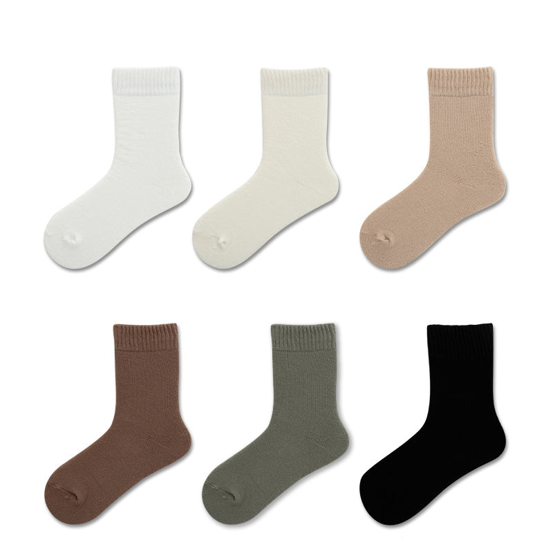 6 Pairs Cozy Crew Socks Women's Stockings