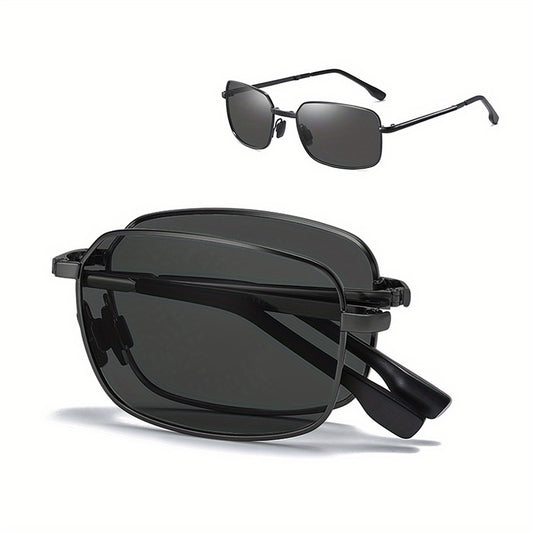 Men's Metal Polarized Foldable Sunglasses For Cycling Driving