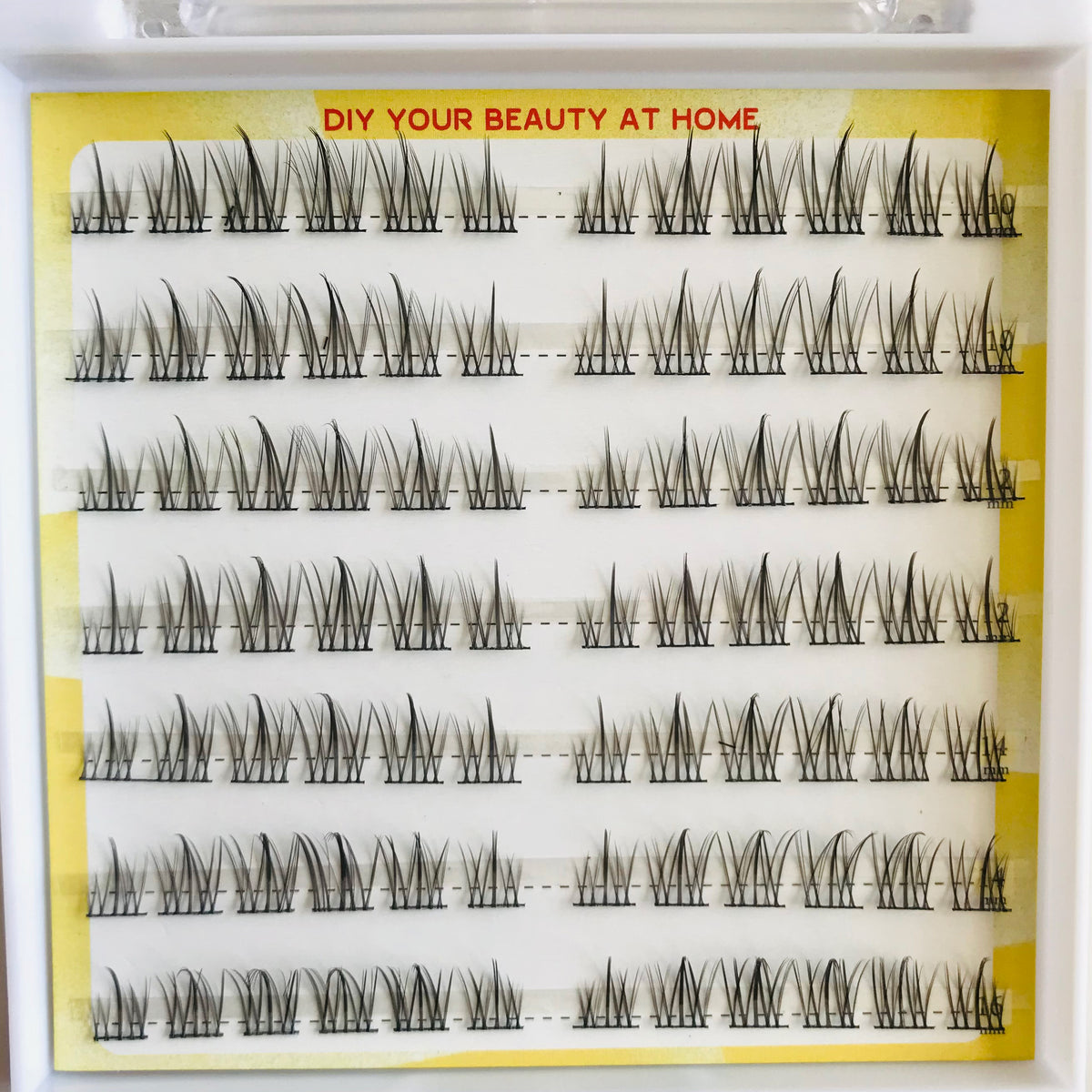 DIY Lower False Eyelashes Cluster Lashes Brown Natural Curling Extension