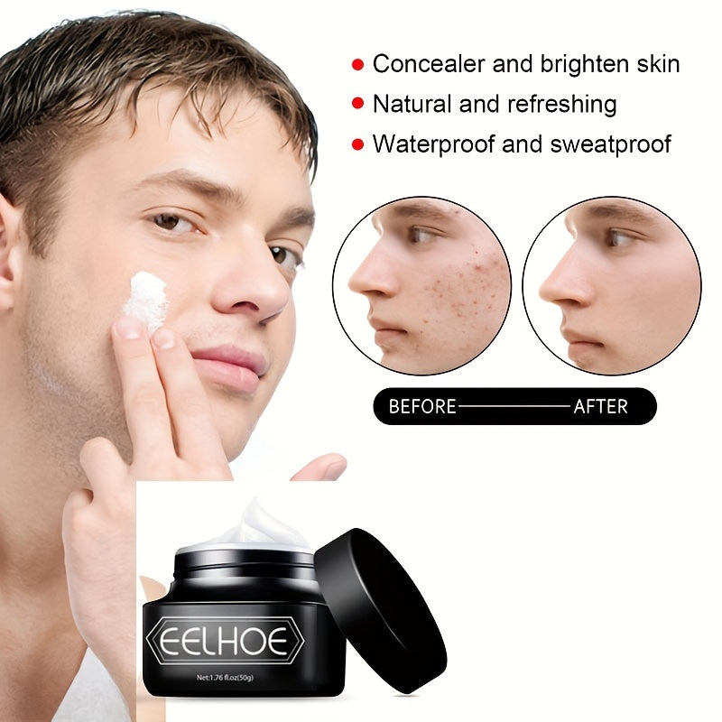 Men's Natural Nude Face Cream Concealer Acne Marks Moisturizing Lazy Beauty