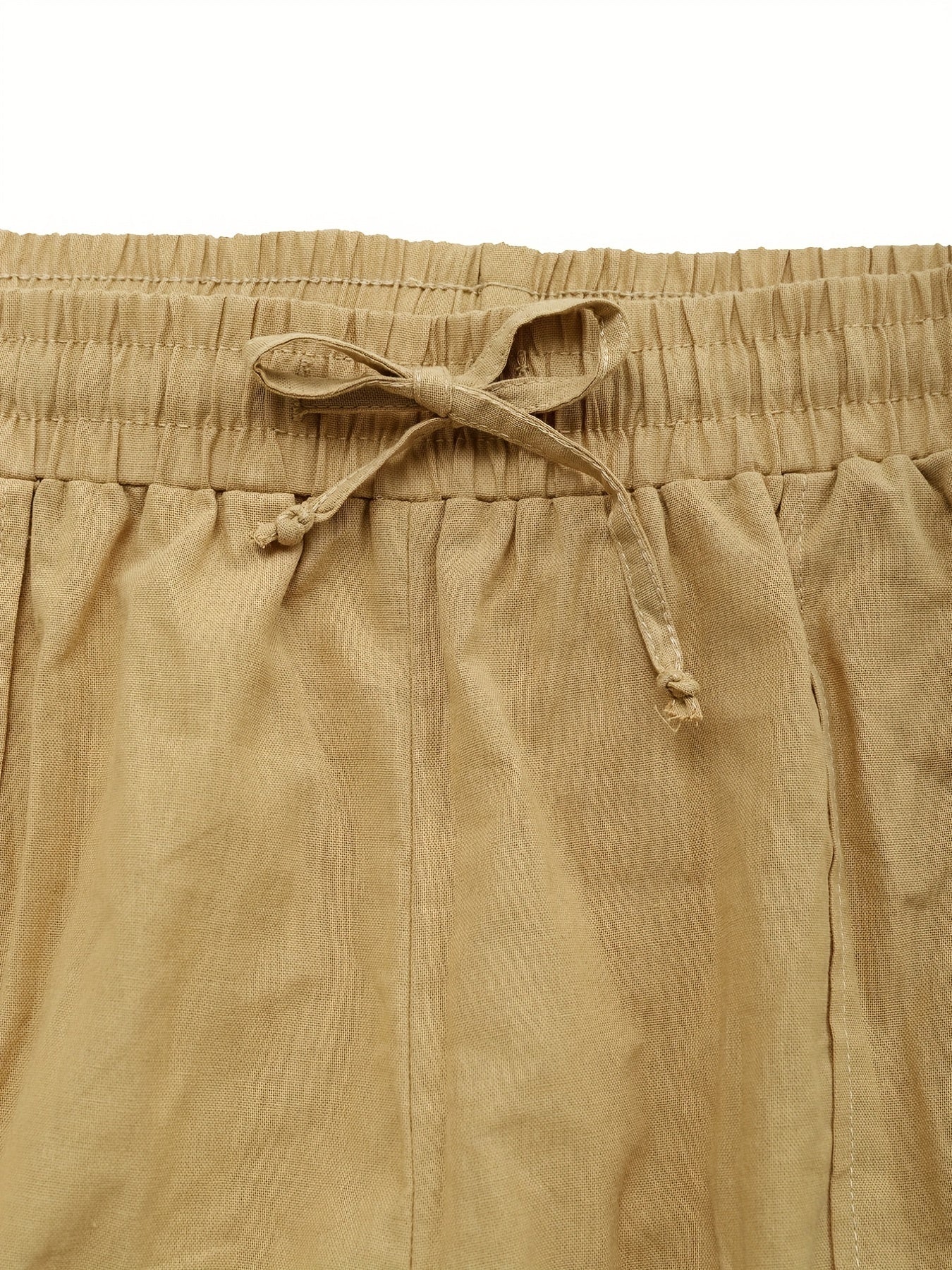 Women's Plus Size Elastic Drawstring Straight Leg Pants