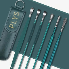 6pc Ear Picking Tool Set Portable Ear Spoon Ear Cleaning Tool